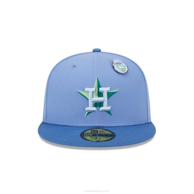 New Era houston astros outer space blauw 59fifty getailleerde pet BT24380