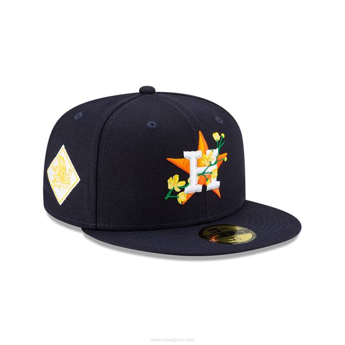 New Era houston astros side patch bloom navy 59fifty getailleerde pet BT241258