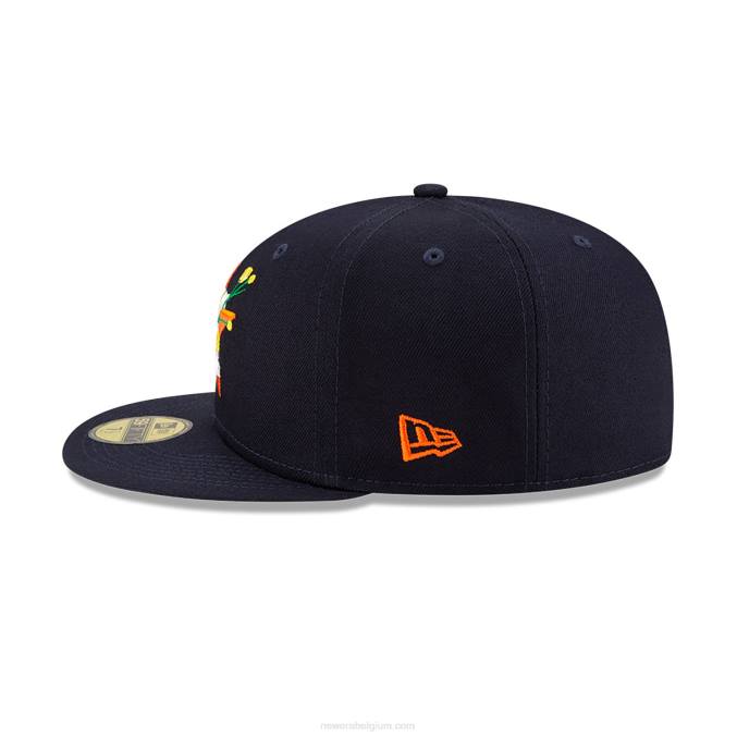 New Era houston astros side patch bloom navy 59fifty getailleerde pet BT241258