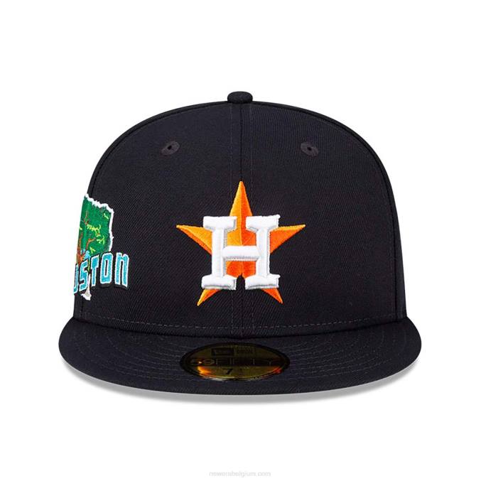New Era houston astros stateview marine 59fifty getailleerde pet BT24569