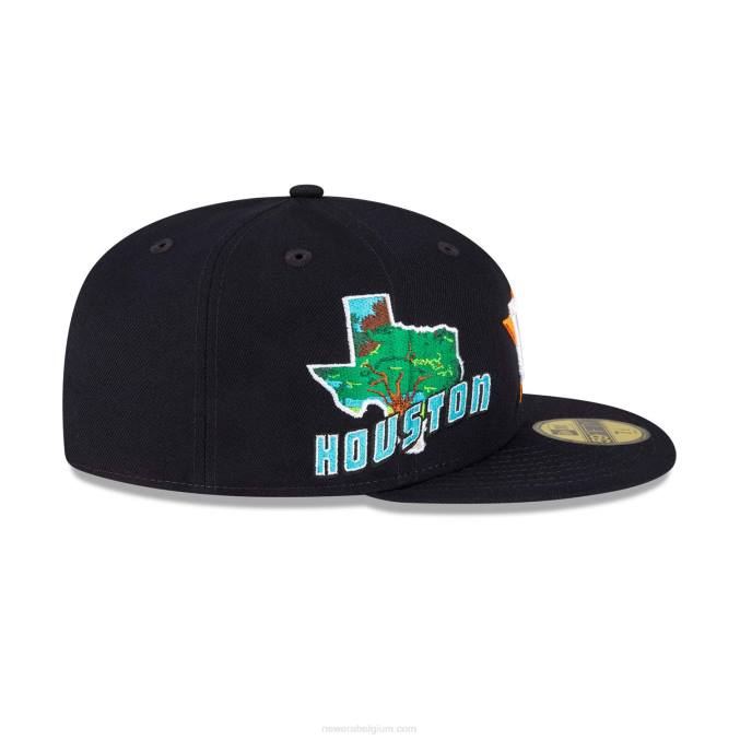 New Era houston astros stateview marine 59fifty getailleerde pet BT24569