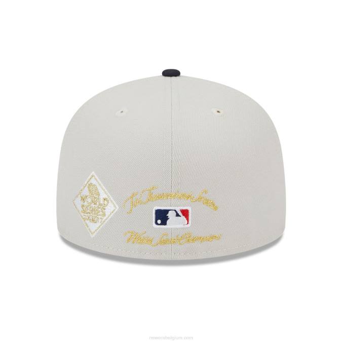 New Era houston astros varsity letter stone 59fifty getailleerde pet BT2467