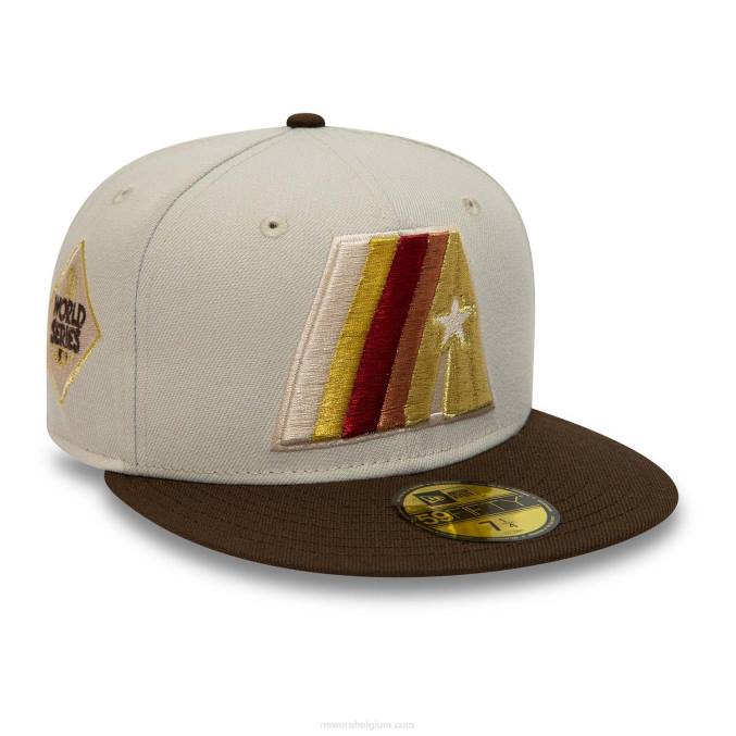 New Era houston astros world series beige 59fifty getailleerde pet BT24277