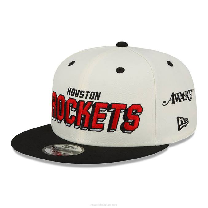 New Era houston raketten wakker witte 9fifty snapback BT241827