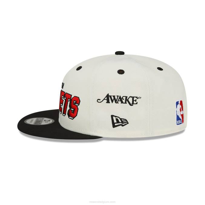 New Era houston raketten wakker witte 9fifty snapback BT241827