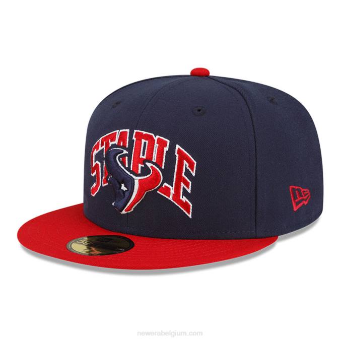 New Era houston texans x nietje marine 59fifty getailleerde pet BT241024