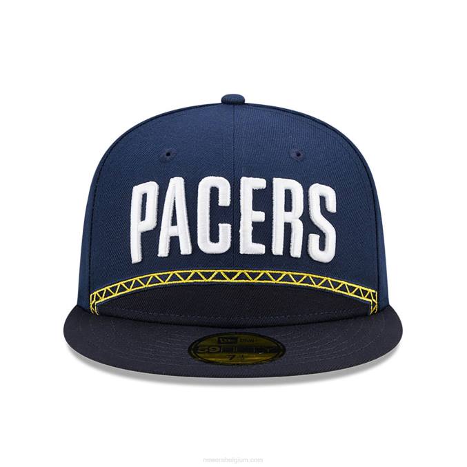 New Era indiana pacers authentics city edition donkerblauwe 59fifty fitted cap BT24880