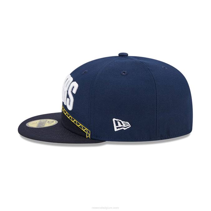 New Era indiana pacers authentics city edition donkerblauwe 59fifty fitted cap BT24880