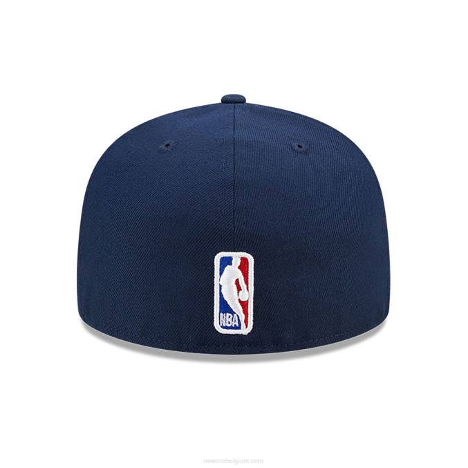 New Era indiana pacers authentics city edition donkerblauwe 59fifty fitted cap BT24880