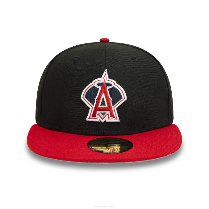 New Era la angels 2002 world series zwarte 59fifty getailleerde pet BT24215