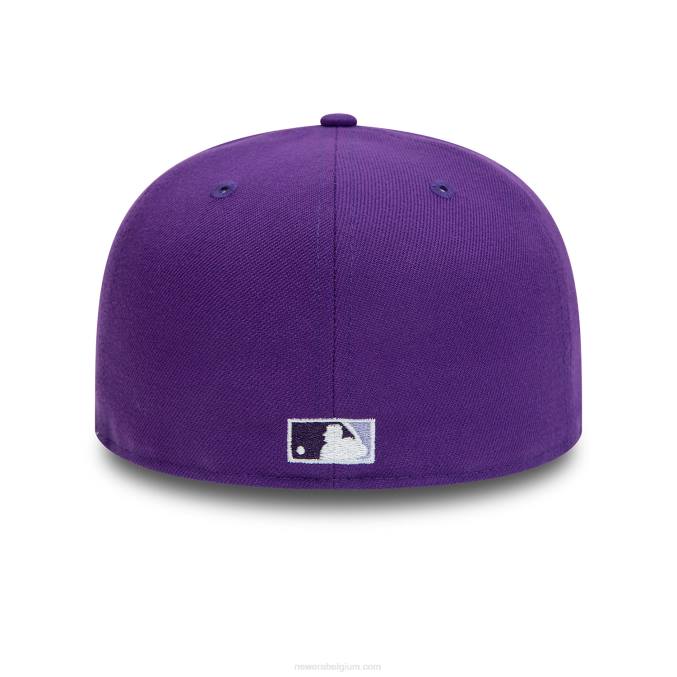 New Era la angels 50e verjaardag paarse 59fifty getailleerde pet BT24333