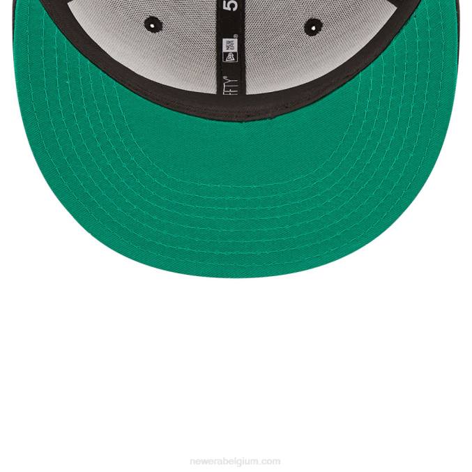 New Era la angels mlb prismatische zwarte 59fifty getailleerde pet BT24179