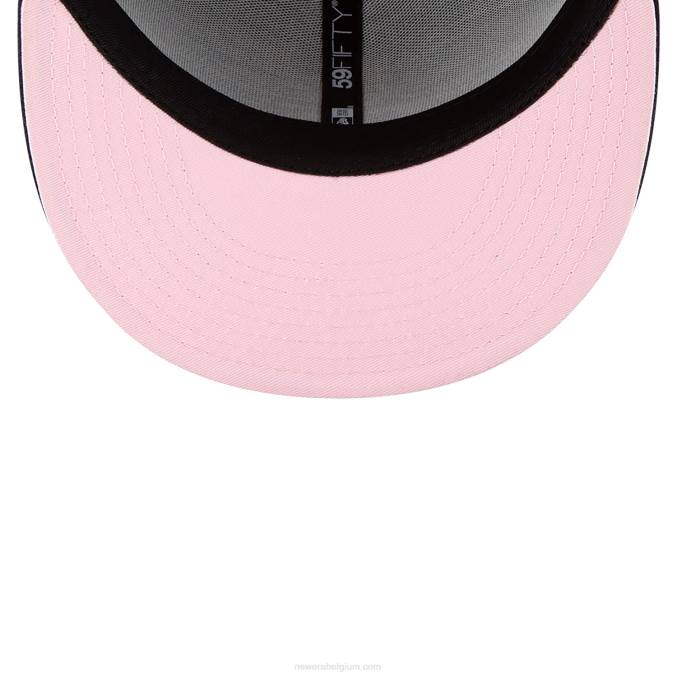 New Era la angels side patch bloom navy 59fifty getailleerde pet BT241019