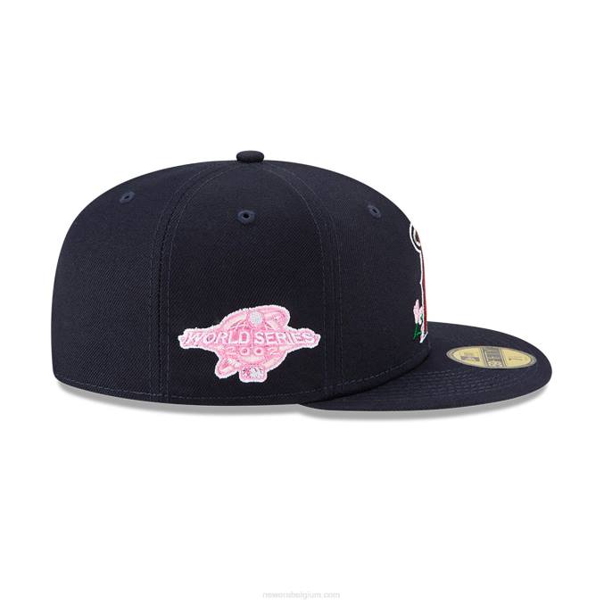 New Era la angels side patch bloom navy 59fifty getailleerde pet BT241019