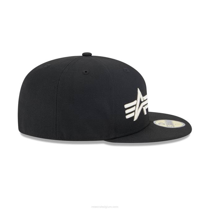 New Era la dodgers alpha industries x mlb zwarte 59fifty getailleerde pet BT24915