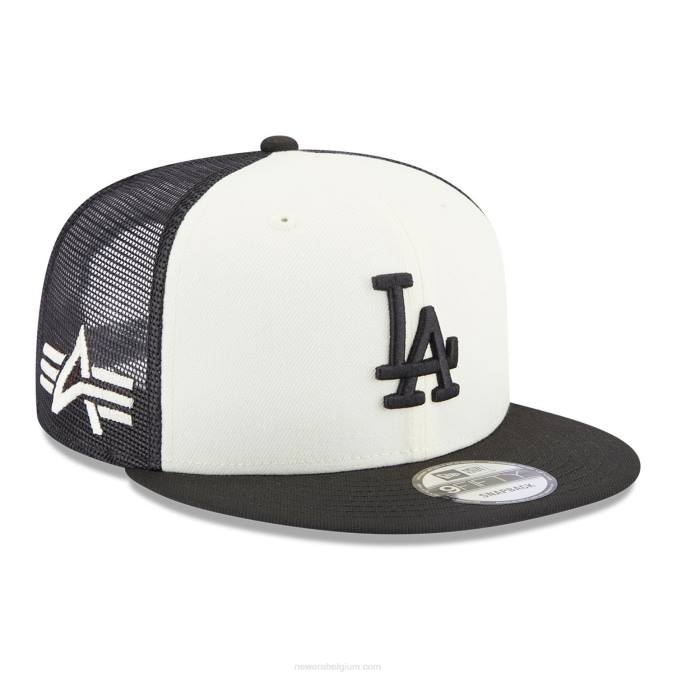 New Era la dodgers alpha industries x mlb zwarte 9fifty snapback pet BT241878