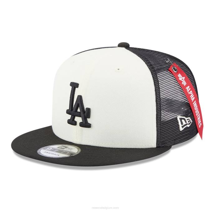 New Era la dodgers alpha industries x mlb zwarte 9fifty snapback pet BT241878