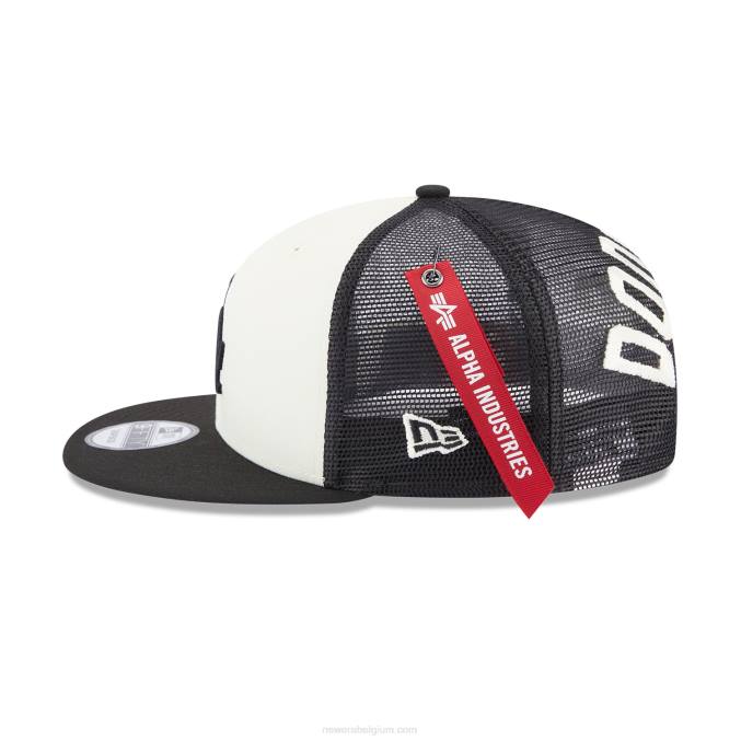 New Era la dodgers alpha industries x mlb zwarte 9fifty snapback pet BT241878