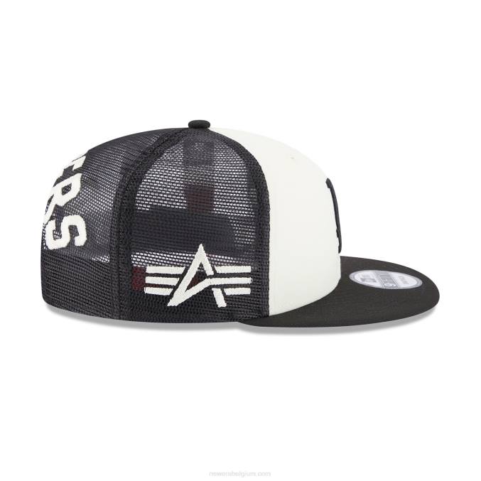 New Era la dodgers alpha industries x mlb zwarte 9fifty snapback pet BT241878