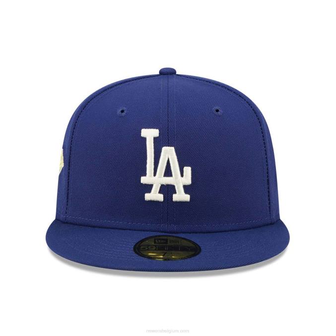New Era la dodgers citrus pop donkerblauwe 59fifty getailleerde pet BT241059