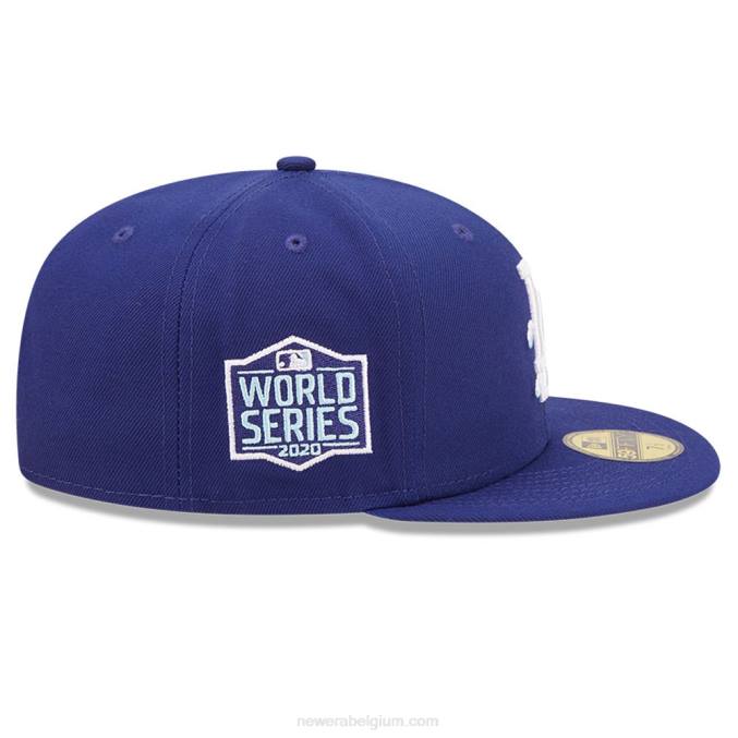 New Era la dodgers comic cloud donkerblauwe 59fifty getailleerde pet BT241323