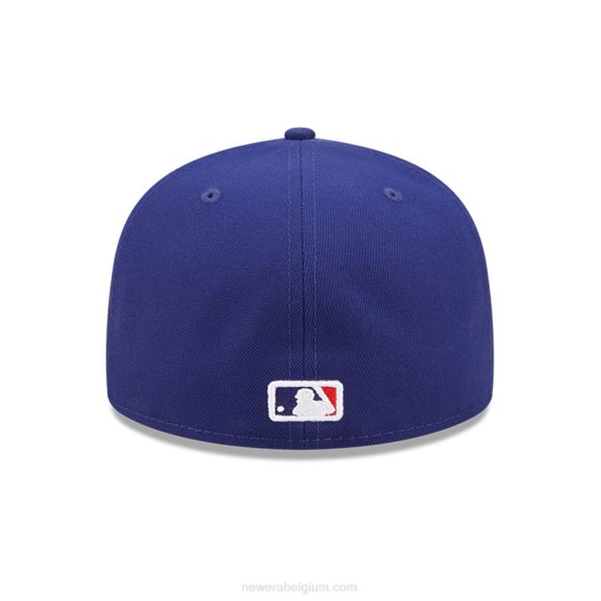New Era la dodgers comic cloud donkerblauwe 59fifty getailleerde pet BT241323
