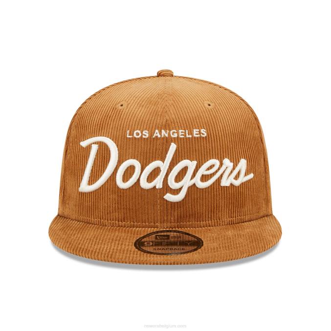 New Era la dodgers cord script bruine 9fifty snapback cap BT241914