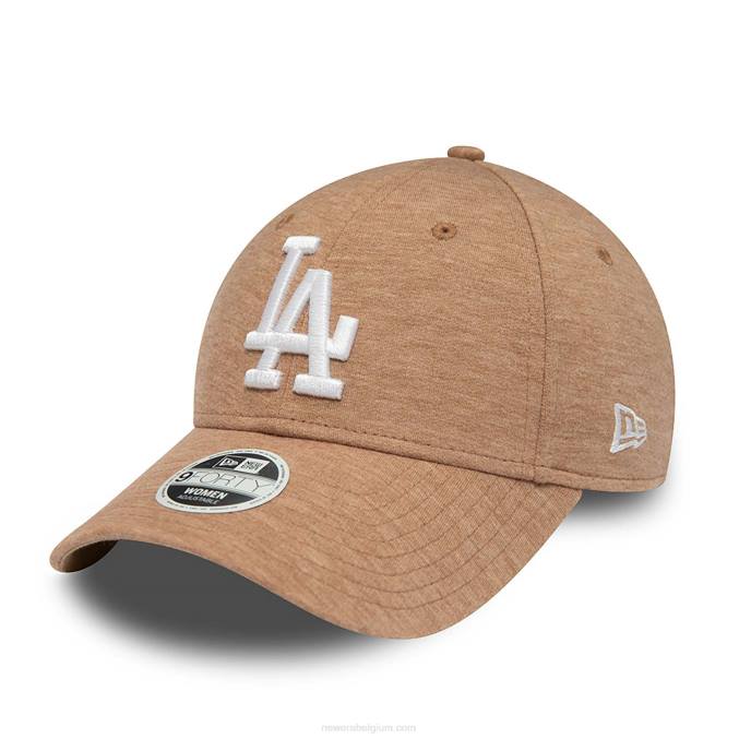 New Era la dodgers dames jersey lichtbeige 9forty verstelbare pet BT241574