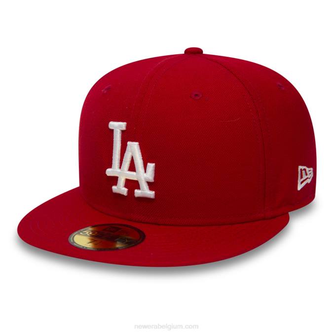New Era la dodgers essentiële rode 59fifty pet BT24248