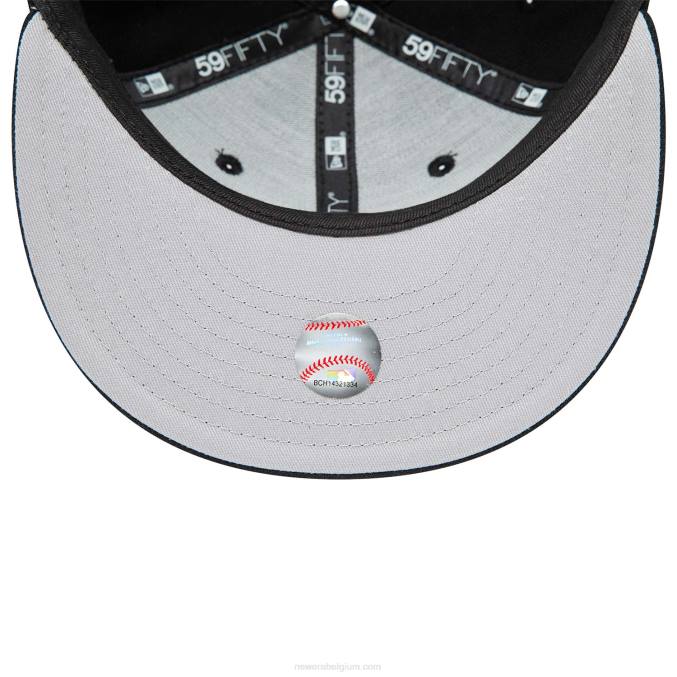 New Era la dodgers groen palmboom zwart 59fifty getailleerde pet BT2488