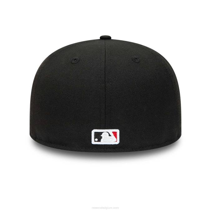 New Era la dodgers groen palmboom zwart 59fifty getailleerde pet BT2488