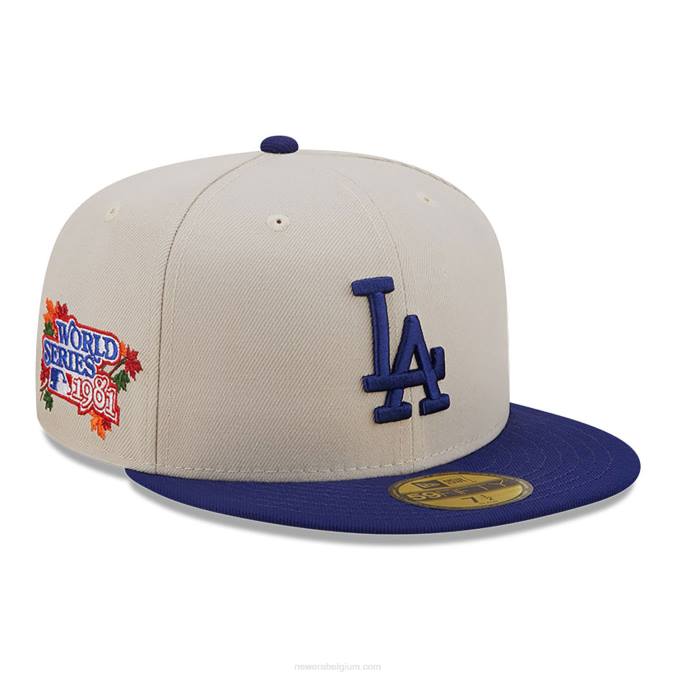 New Era la dodgers herfst klassieke witte 59fifty pet BT24951
