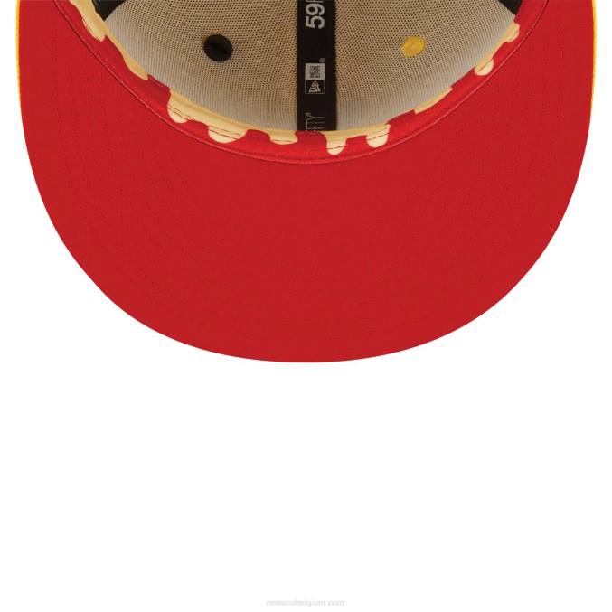 New Era la dodgers icy pop knalgele 59fifty getailleerde pet BT241423