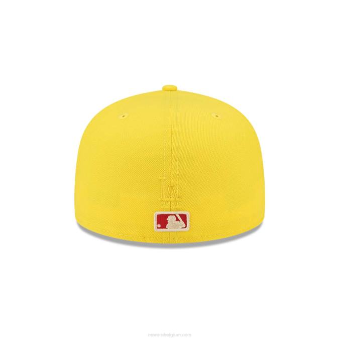 New Era la dodgers icy pop knalgele 59fifty getailleerde pet BT241423