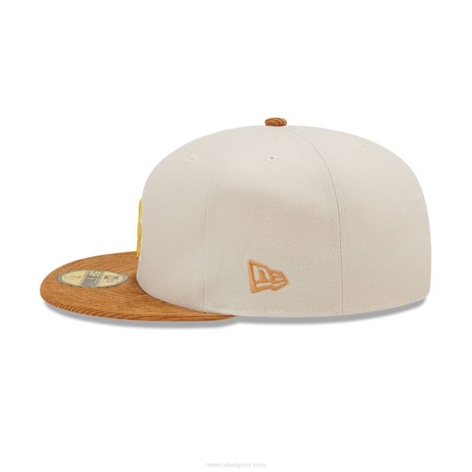 New Era la dodgers koord vizier stone 59fifty getailleerde pet BT24886