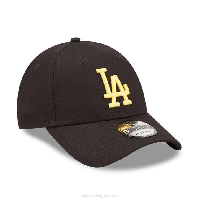 New Era la dodgers league essentiële zwarte 9forty verstelbare pet BT241532