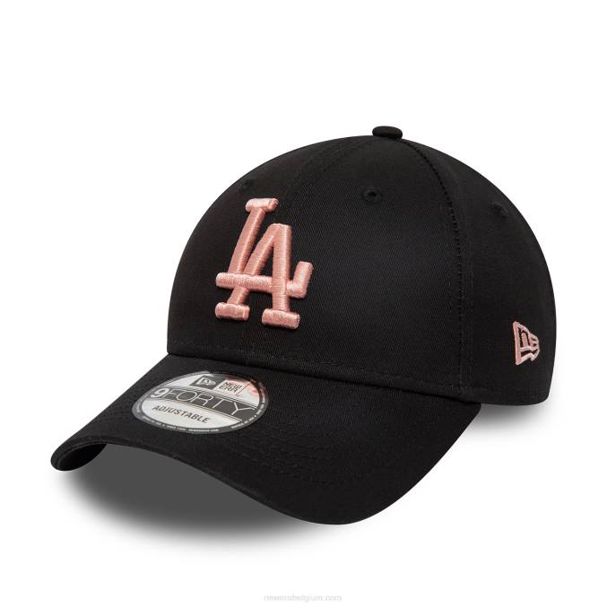 New Era la dodgers league essentiële zwarte 9forty verstelbare pet BT241703
