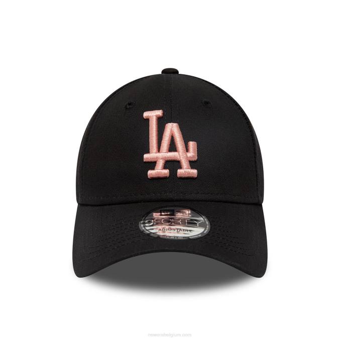 New Era la dodgers league essentiële zwarte 9forty verstelbare pet BT241703