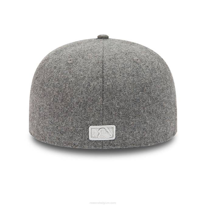 New Era la dodgers melton grey 59fifty getailleerde pet BT241058