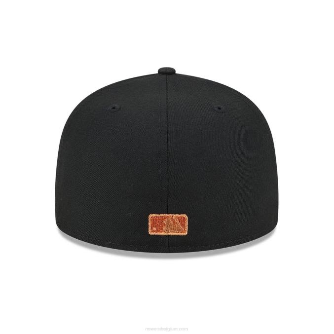 New Era la dodgers metallic pop zwart 59fifty getailleerde pet BT24252