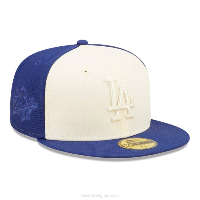 New Era la dodgers mlb 2-tone blauwe 59fifty getailleerde pet BT241255