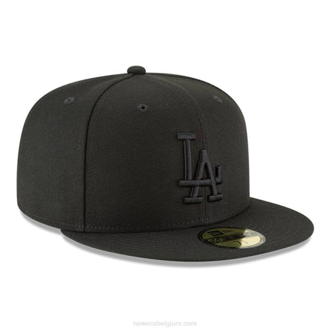 New Era la dodgers mlb basic zwarte 59fifty getailleerde pet BT24850