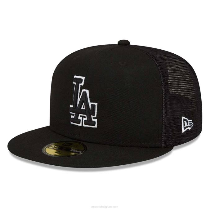 New Era la dodgers mlb batting practice zwarte 59fifty pet BT241103