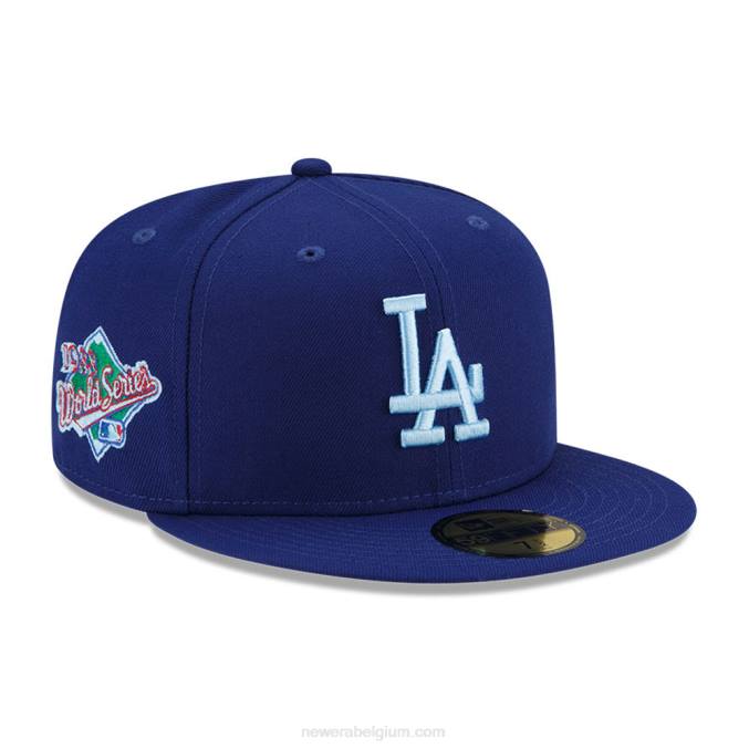 New Era la dodgers mlb cloud blue 59fifty getailleerde pet BT241261