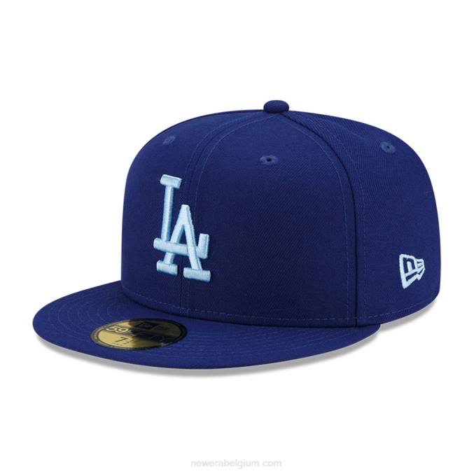 New Era la dodgers mlb cloud blue 59fifty getailleerde pet BT241261