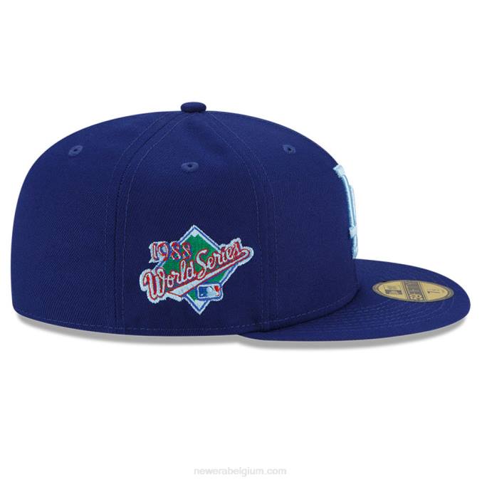 New Era la dodgers mlb cloud blue 59fifty getailleerde pet BT241261