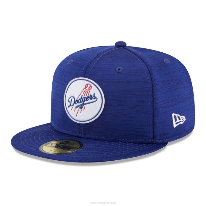 New Era la dodgers mlb clubhouse blauw 59fifty getailleerde pet BT241163