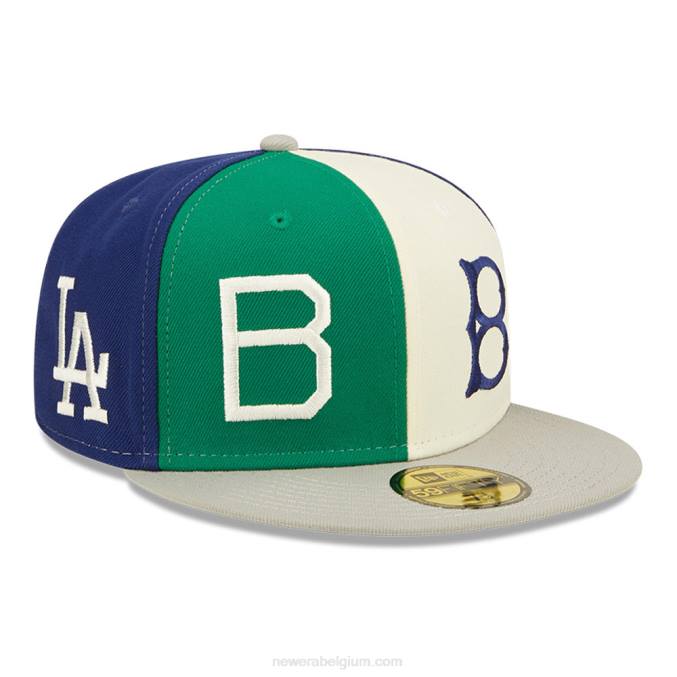 New Era la dodgers mlb logo pinwheel 59fifty getailleerde pet BT24181