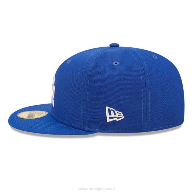 New Era la dodgers mlb nightbreak team blauwe 59fifty getailleerde pet BT24908