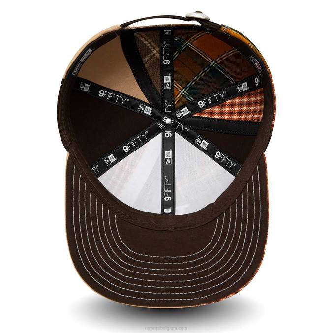 New Era la dodgers mlb patchpaneel lichtbeige 9fifty snapback pet BT241882